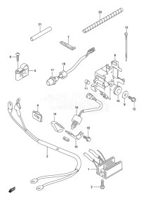 Outboard DF 9.9 drawing Rectitier