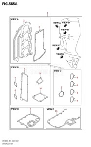 DF115BG From 11505F-240001 (E40)  2022 drawing OPT:GASKET SET