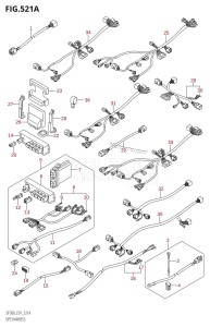 DF300Z From 30001Z-980001 (E01 E40)  2009 drawing OPT:HARNESS