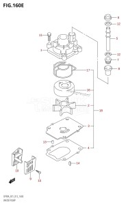 DF80A From 08002F-310001 (E40)  2013 drawing WATER PUMP (DF80A:E01)