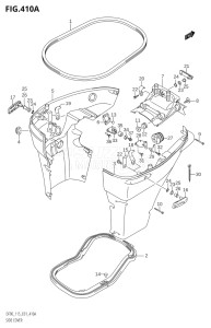 09001F-151001 (2001) 90hp E01-Gen. Export 1 (DF90TK1) DF90 drawing SIDE COVER