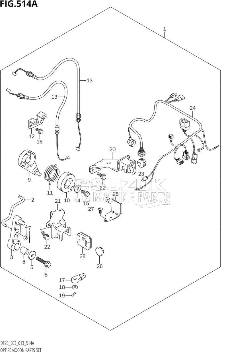 OPT:REMOCON PARTS SET (DF25:E03)