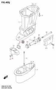 DF50A From 05003F-210001 (E01)  2012 drawing DRIVE SHAFT HOUSING (DF60AQH:E40)