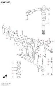 DF115AZ From 11503Z-610001 (E01 E3 E11 E40)  2016 drawing SWIVEL BRACKET (DF115AZ:E11)