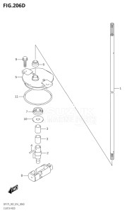17502F-610001 (2016) 175hp E03-USA (DF175T) DF175T drawing CLUTCH ROD (DF150ZG:E03)