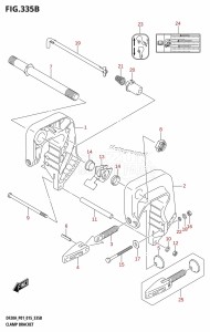 DF9.9B From 00995F-510001 (P01)  2015 drawing CLAMP BRACKET (DF9.9BR:P01)