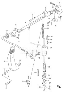 DF15 From 01501F-030001 ()  2000 drawing CLUTCH (DF9.9 652501~ /​ DF15 652501~)