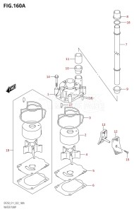 DF250ST From 25004F-340001 (E03)  2023 drawing WATER PUMP (E01,E11)