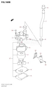 DF150Z From 15002Z-310001 (E03)  2013 drawing WATER PUMP (DF150Z:E03)