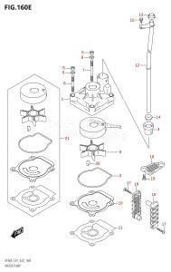 DF50A From 05003F-040001 (E01)  2020 drawing WATER PUMP (DF60ATH:E01)