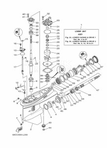 F100BETX drawing PROPELLER-HOUSING-AND-TRANSMISSION-1