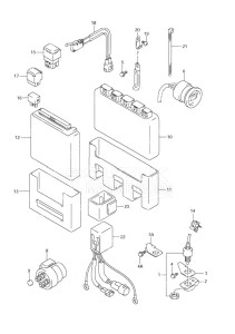 DF 70 drawing Engine Control Unit