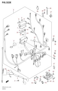 DF70A From 07003F-310001 (E01 E40)  2013 drawing HARNESS (DF80A:E01)