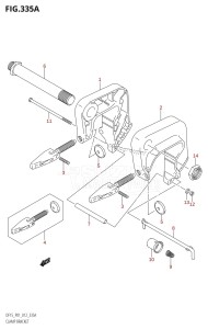 DF15 From 01503F-210001 (P01)  2012 drawing CLAMP BRACKET (DF15:P01)