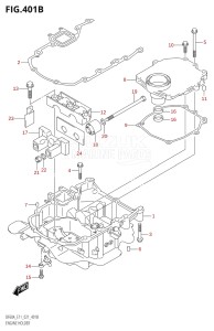 04004F-340001 (2023) 40hp E34-Italy (DF40AST) DF40A drawing ENGINE HOLDER (SEE NOTE)