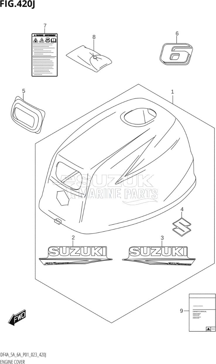 ENGINE COVER (DF6A:(021,022,023))