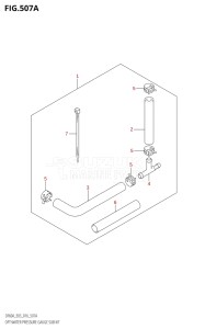 05003F-610001 (2016) 50hp E03-USA (DF50A) DF50A drawing OPT:WATER PRESSURE GAUGE SUB KIT