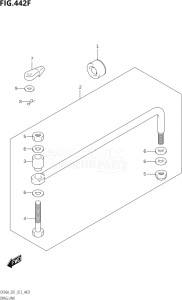 04003F-210001 (2012) 40hp E01-Gen. Export 1 (DF40AQH  DF40AT) DF40A drawing DRAG LINK (DF60A:E01)