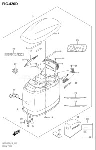 25004F-910001 (2019) 250hp E03-USA (DF250ST) DF250ST drawing ENGINE COVER (DF250ST)