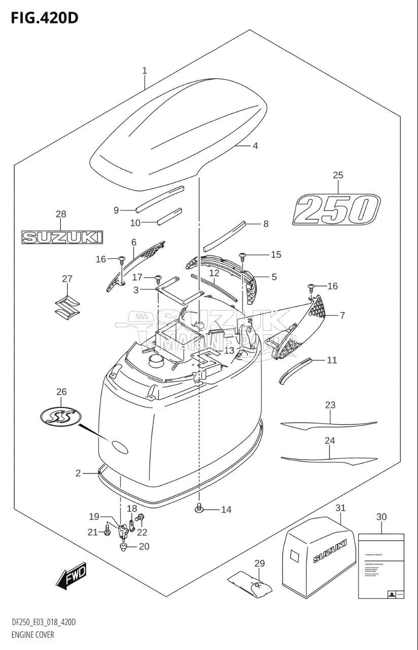 ENGINE COVER (DF250ST)