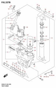 DF200T From 20002F-440001 (E01 - E40)  2024 drawing TRIM CYLINDER (X-TRANSOM,XX-TRANSOM)