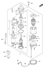 DF 250 drawing Starting Motor