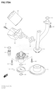 14004F-140001 (2021) 140hp E11 E40-Gen. Export 1-and 2 (DF140BG) DF140BG drawing OIL PUMP