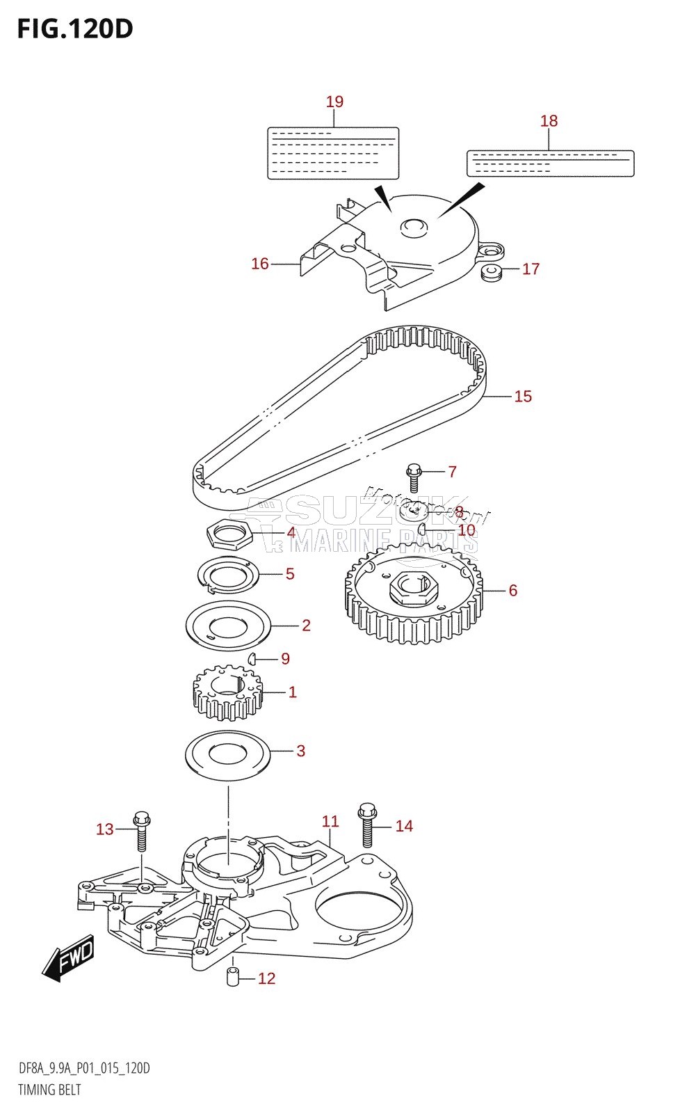 TIMING BELT (DF9.9AR:P01)