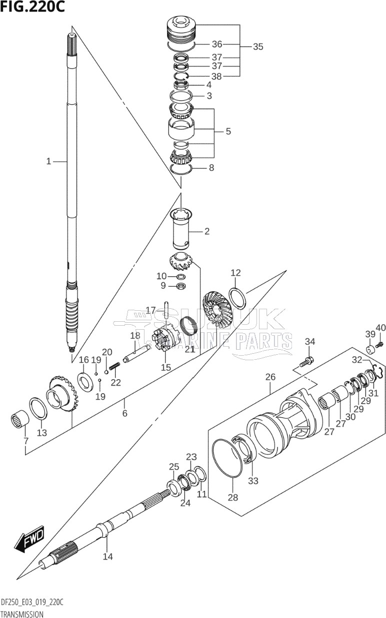 TRANSMISSION (DF250ST)