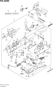06002F-410001 (2014) 60hp E01 E40-Gen. Export 1 - Costa Rica (DF60A  DF60AQH  DF60ATH) DF60A drawing TILLER HANDLE (DF60AQH:E01)