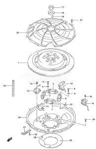 DT 140 drawing Magneto (1989 to 1996)