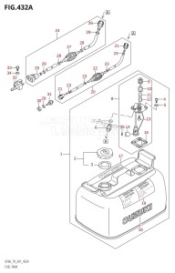 DF70 From 07001F-680001 (E01 E40)  2006 drawing FUEL TANK