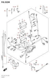 DF150ZG From 15002Z-410001 (E40)  2014 drawing HARNESS (DF175TG:E40)