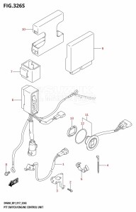 DF40A From 04003F-710001 (E01)  2017 drawing PTT SWITCH /​ ENGINE CONTROL UNIT (DF60AVT:E40)