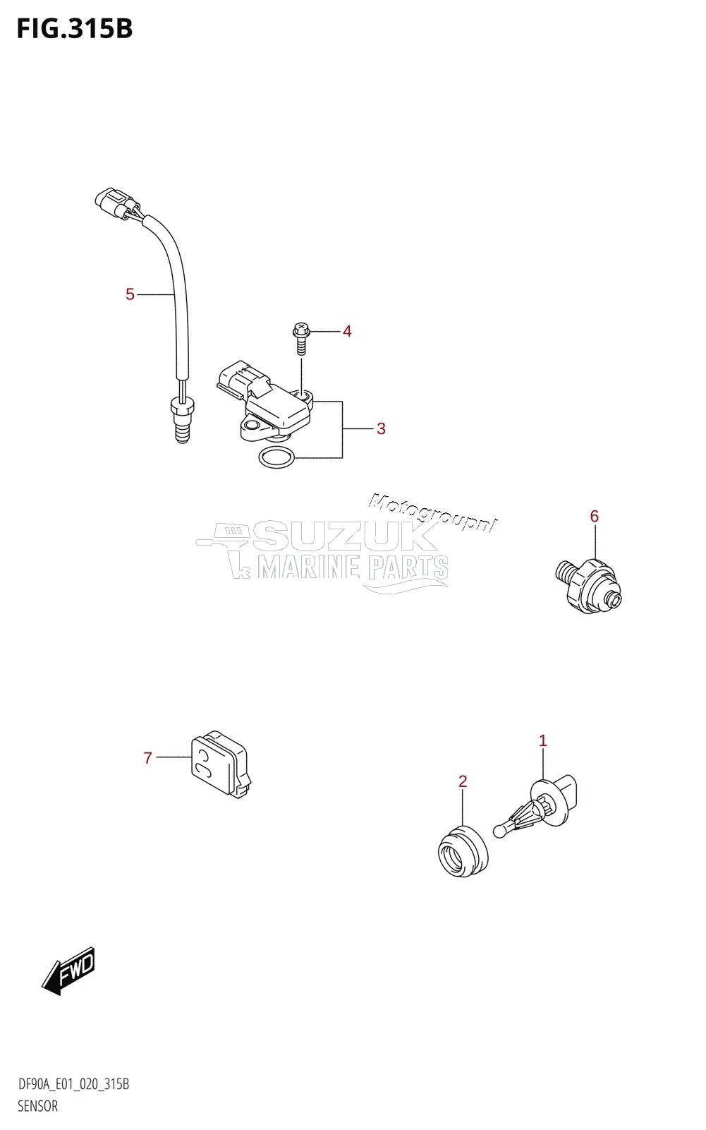 SENSOR (DF90AWQH)