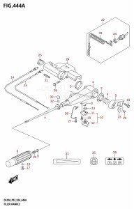 DF20A From 02002F-440001 (P03)  2024 drawing TILLER HANDLE (DF9.9B,DF9.9BTH,DF15A,DF15ATH,DF20A,DF20ATH)