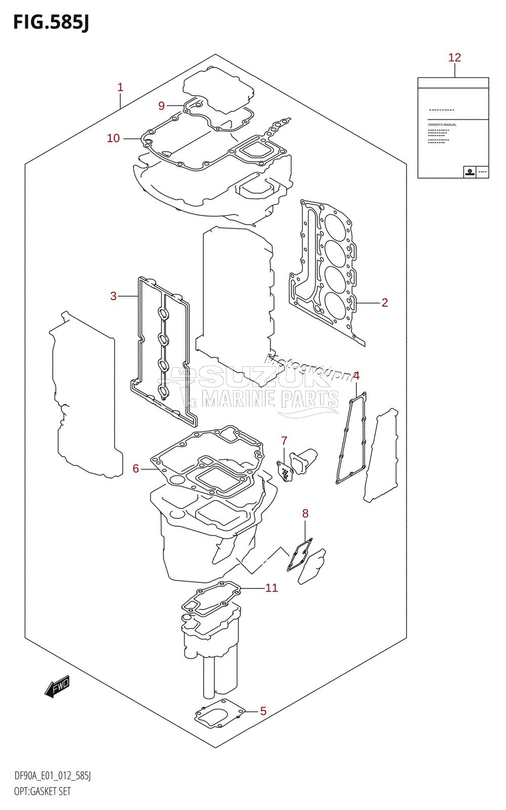 OPT:GASKET SET (DF90ATH:E01)