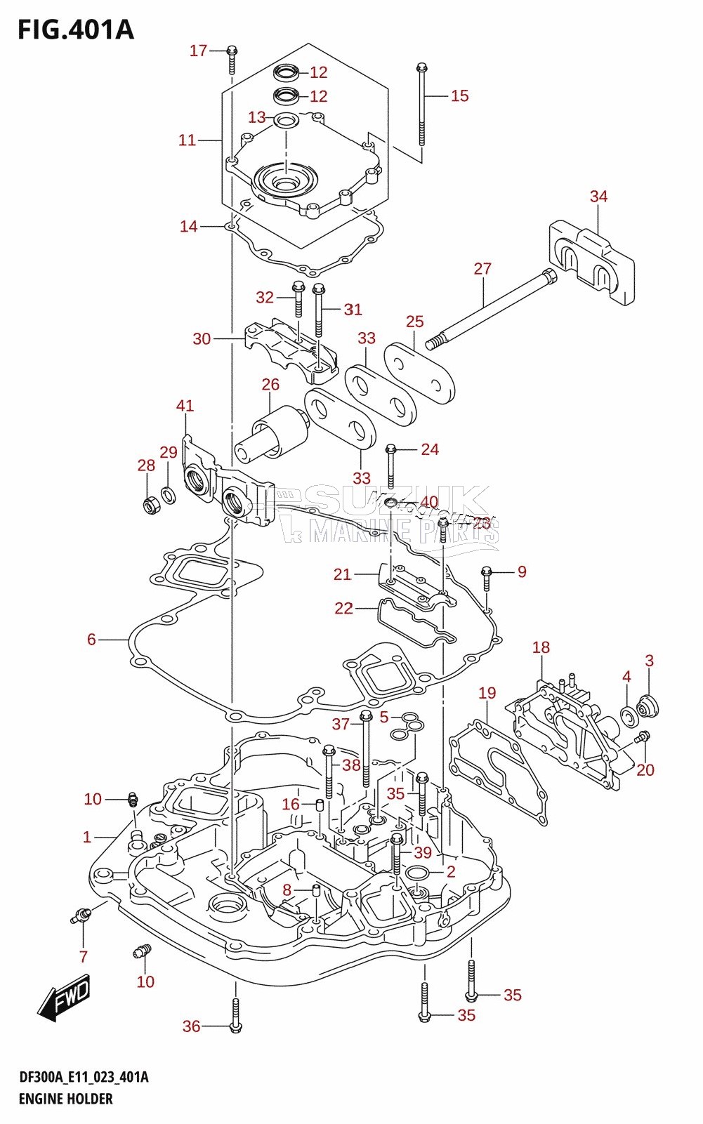 ENGINE HOLDER (DF300A,DF250A)