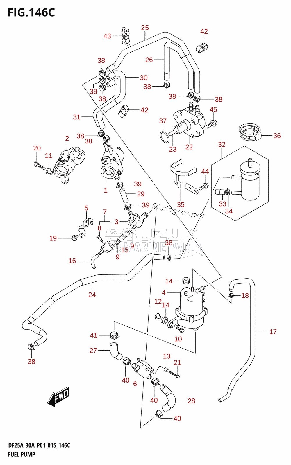 FUEL PUMP (DF25AT:P01)