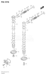 17502Z-610001 (2016) 175hp E01 E40-Gen. Export 1 - Costa Rica (DF175Z) DF175Z drawing CAMSHAFT (DF150ZG:E01)