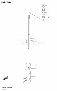 DF60A From 06002F-510001 (E01 E40)  2015 drawing CLUTCH ROD (DF60ATH:E40)