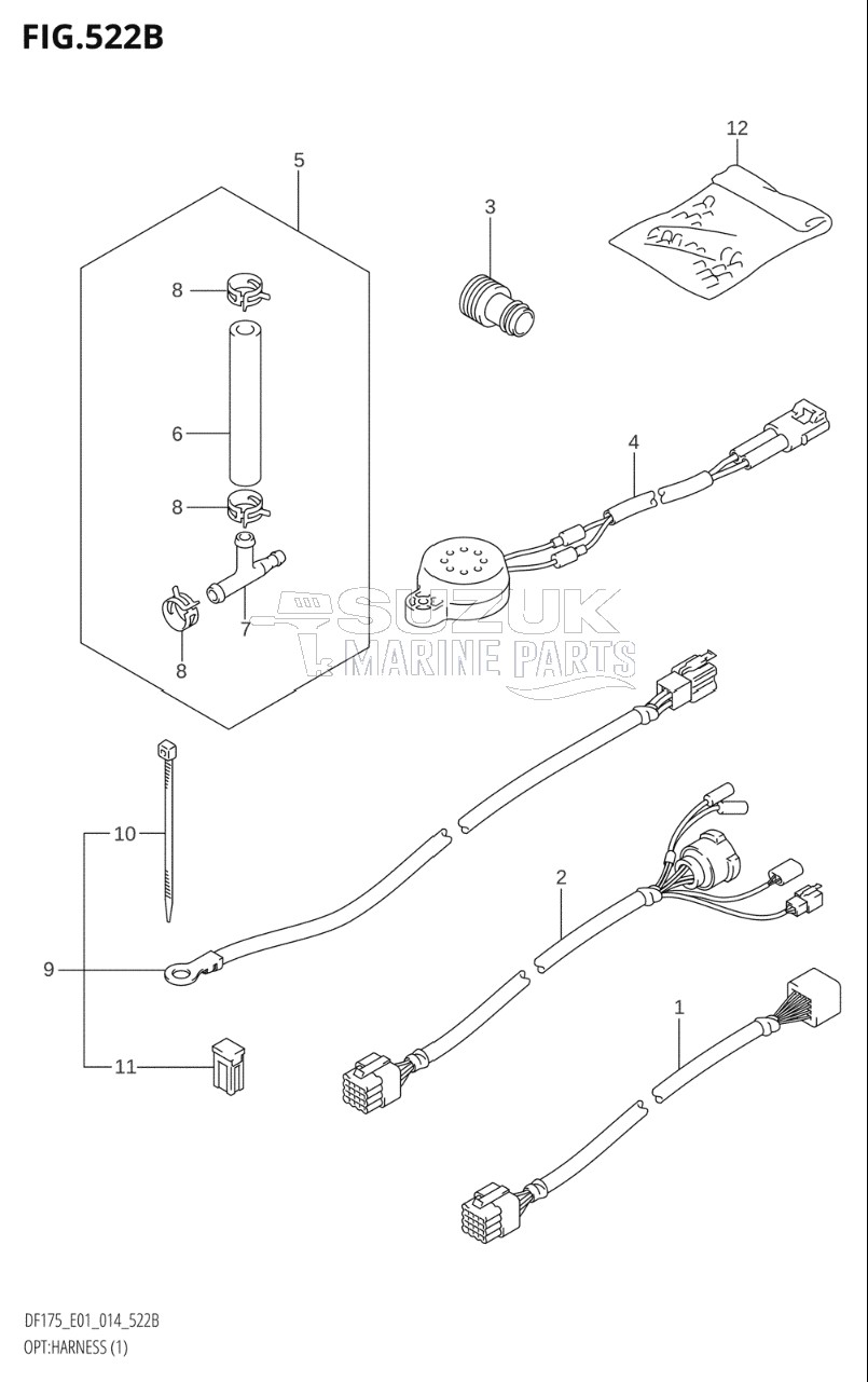 OPT:HARNESS (1) (DF150T:E40)