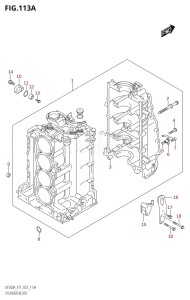 DF150AZ From 15003Z-240001 (E11 E40)  2022 drawing CYLINDER BLOCK (020,021,022)