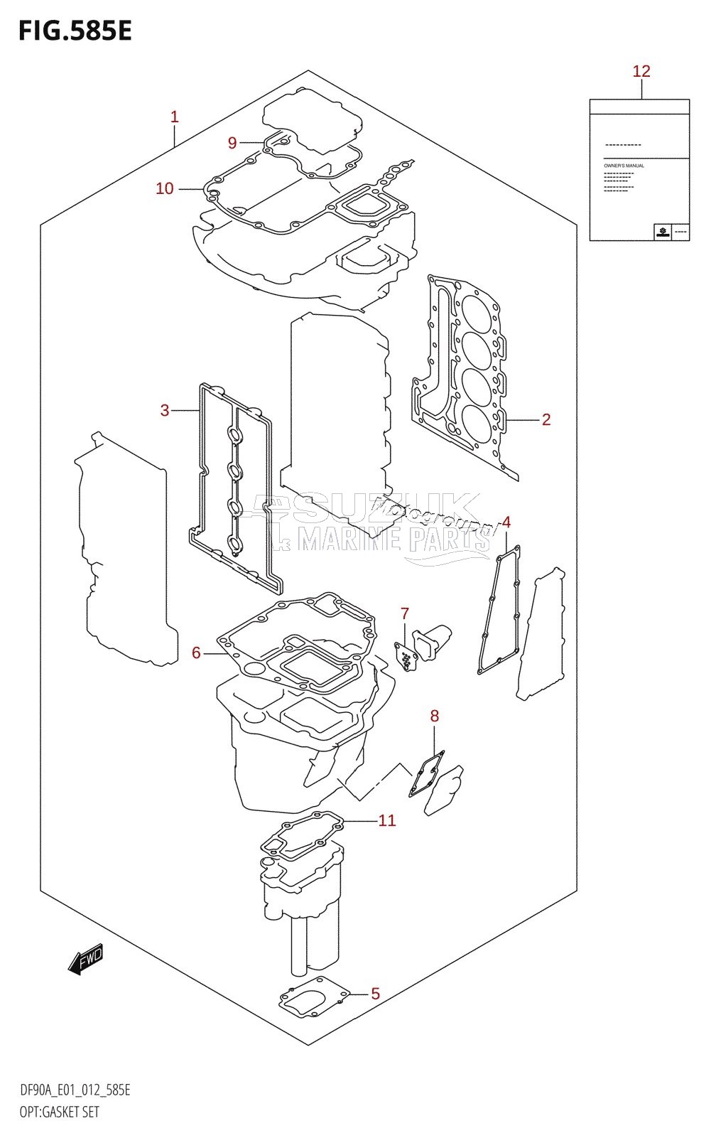 OPT:GASKET SET (DF80A:E01)