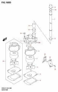 DF250T From 25003F-440001 (E11 - E40 E03)  2024 drawing WATER PUMP ((DF200T,DF200Z,DF225T,DF225Z,DF250T,DF250Z):E40)