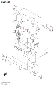 06003F-610001 (2016) 60hp E03-USA (DF60AVT) DF60A drawing TRIM CYLINDER (DF40A:E03)