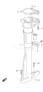 DF 2.5 drawing Drive Shaft Housing w/Transom (S)