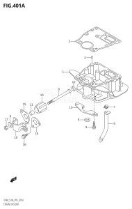 00801F-110001 (2011) 8hp P01-Gen. Export 1 (DF8A  DF8AR) DF8A drawing ENGINE HOLDER