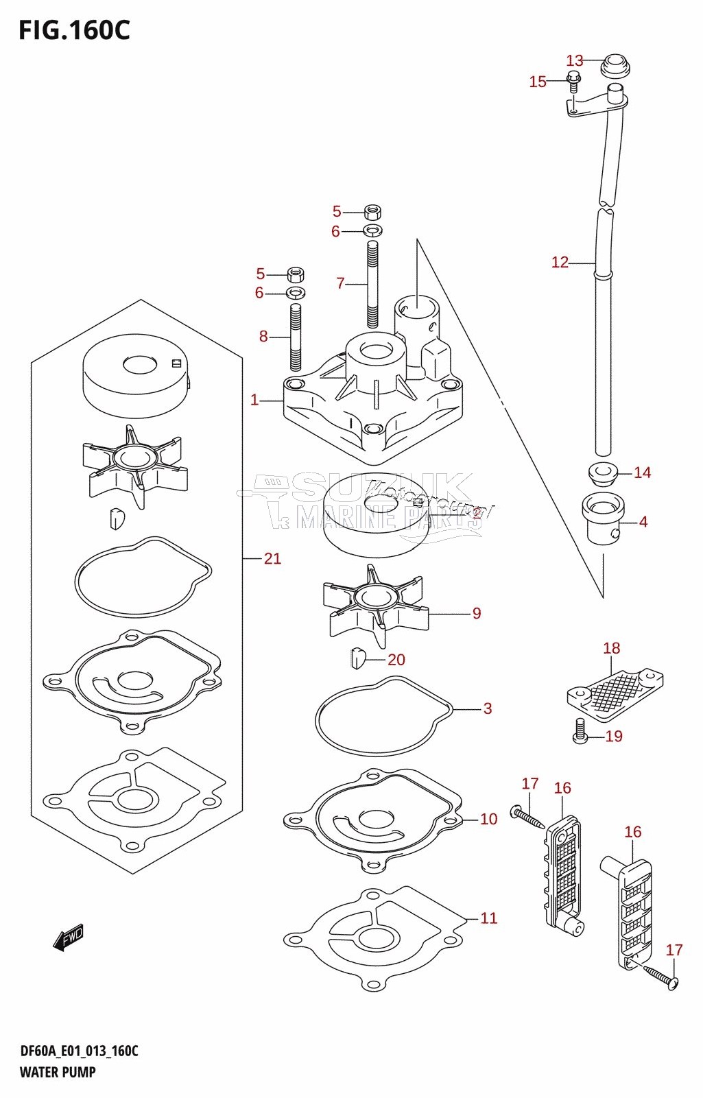 WATER PUMP (DF40AST:E34)