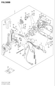 00995F-140001 (2021) 9.9hp P03 E03-USA (DF9.9B   DF9.9B   DF9.9BT   DF9.9BT   DF9.9BTH   DF9.9BTH) DF9.9B drawing OPT:REMOTE CONTROL ((DF9.9B,DF15A,DF20A):022)